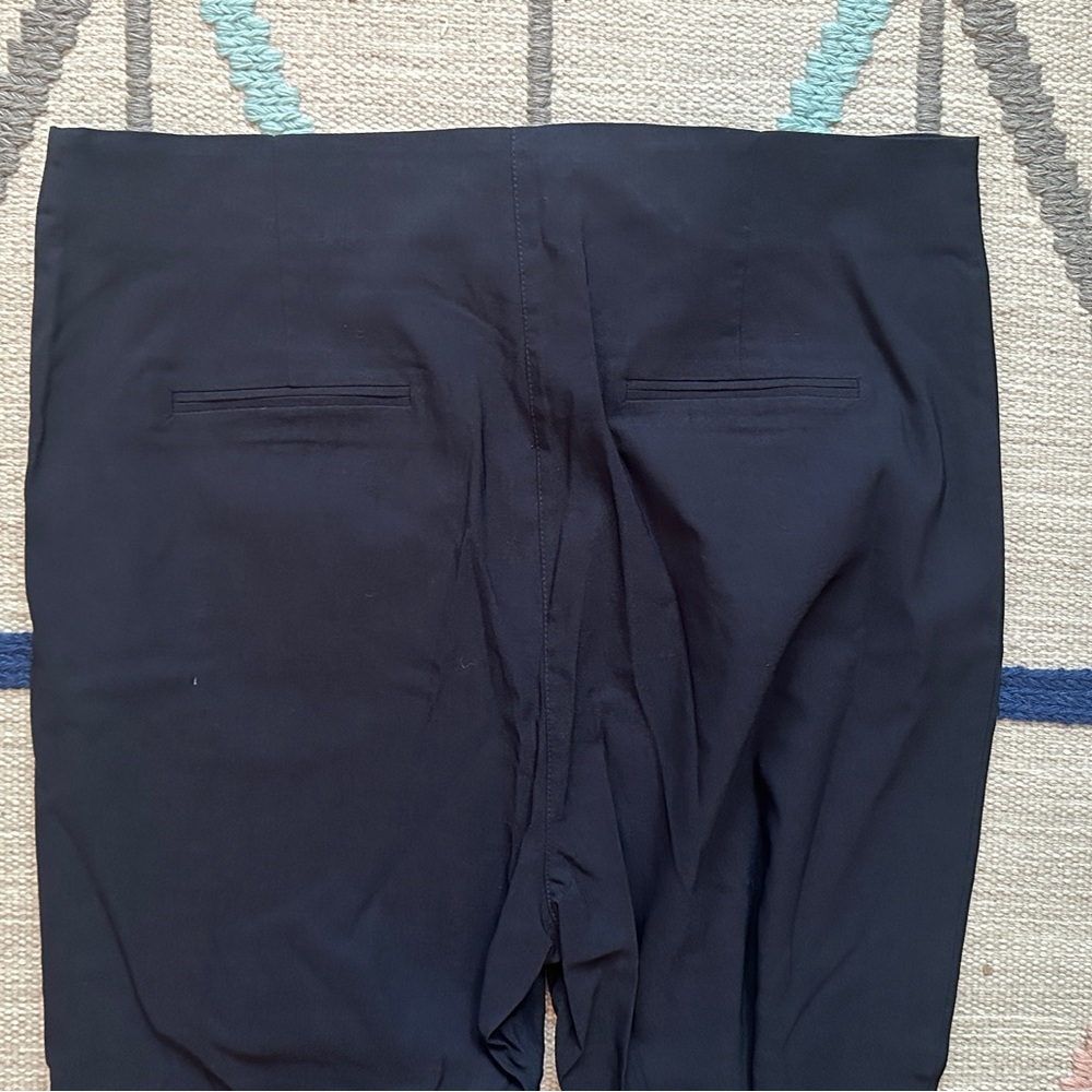Slim high rise navy trousers NWT - Picture 3 of 6